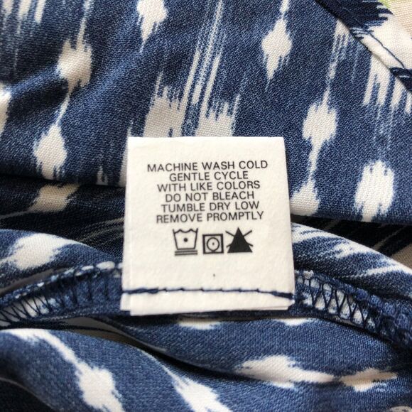 Three Eighty Two Womens Dress S Blue Long Sleeve Tie Neck Back Boho NWT - Picture 5 of 8